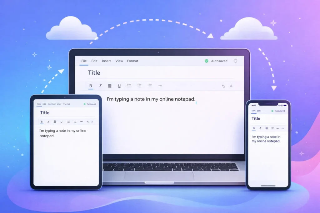 What Is an Online Notepad With Autosave?
