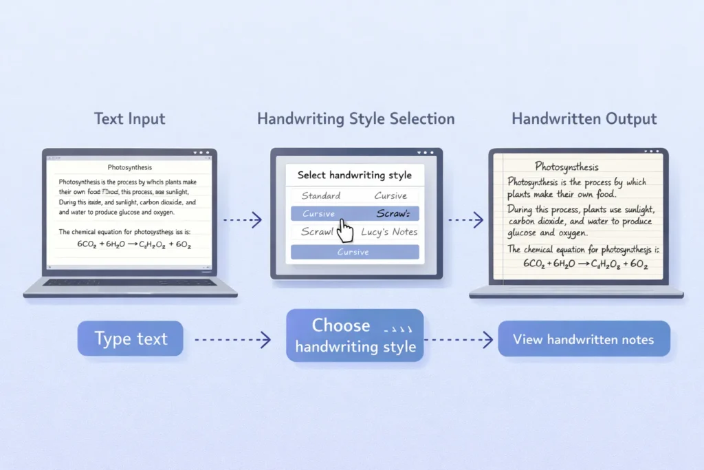 How Does a Text-to-Handwriting Converter Work?